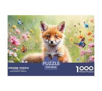 Fox Animal Garden Jigsaw Puzzles for Adults Interesting Puzzle Game 1000 Jigsaws Impossible Puzzle for Adults Gifts 38x26cm/1000pcs