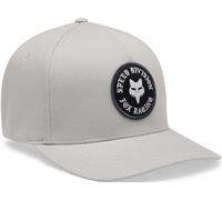 FOX Badge Flexfit Cap, light grey, size S/M
