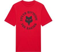 FOX Badge Youth T-Shirt, red, size YS