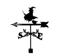 Fox Bald Eagle Hunter Hound Roof Mount Weathervane Stainless Steel Wind Direction Indicator Weathercock Outdoor Metal Bracket Weather Vane Garden Courtyard Decoration