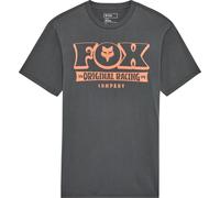 FOX Banner Premium T-Shirt, grey-orange, size XL for Men