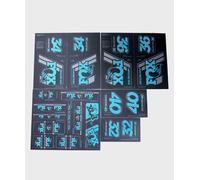 FOX AM Heritage Fork & Shock Decal Kit 2019 Turquoise