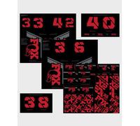 FOX Bicycle Cycle Bike Fork & Shock AM Custom Decal Kit 2021 Red