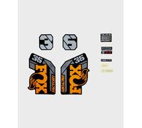 FOX Bicycle Cycle Fork 36 Decal Kit: F-S 26 Inch Orange Logo Matt Black 2021