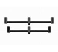 Fox Black Label Carbon 3 Rod Buzz Bars 220mm - 250mm | Designed to Hold Bite Alarms Rod Rests and Butt Rests | 3K Carbon and Black Anodized Aluminium | 12mm Diameter | Code CBB046.