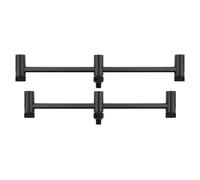 Fox International Black Label Carbon Adjustable Rod Pod Buzz Bar 3 Sections Silver 220-250 mm