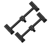 Fox International Black Label Carbon Adjustable Rod Pod Buzz Bar 2 Sections Silver 110-125 mm