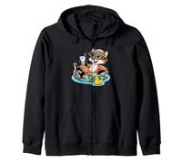 Fox Boba Pearl Milk Tea Foxes Zip Hoodie