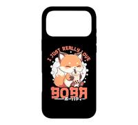 Fox Boba Tea Kawaii Bubble Tea Fox Anime Neko Red Fox Case for iPhone 17 Pro Max