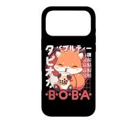 Fox Boba Tea Kawaii Bubble Tea Fox Anime Neko Red Fox Case for iPhone 17 Pro Max