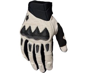 FOX Bomber perforated Motocross Gloves, beige/black, size M