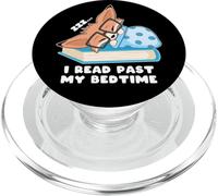 Fox Book Nerd Librarian I read past my bedtime PopSockets PopGrip for MagSafe