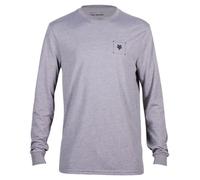 Fox Boxed Future LS Tech Tee Heather Graphite