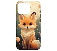 Fox Butterfly Forest Cute Anima Case for iPhone 16 Pro