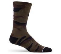 Fox Camo Crew MTB Cycling Socks Green Camo
