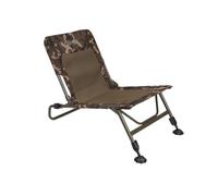 FOX Camolite Combo Chair | Carp Fishing Bed Buddy | Use Across the Bedchair, at Front of a Bivvy, or as a Stand-alone Low Chair | Easy Height Adjustment | Large Swiveling Mud Feet | Code CBC132