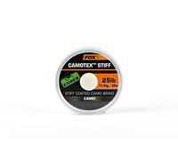 Fox Camotex Stiff Coated Camo Braid, 20 m, Leader Material, Load Capacity: 25 lbs/11.4 kg