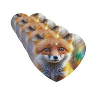 Fox Car Air Freshener Cards for Women Men 4 Pack Cute Car Accessories Long Lasting Scent Car Diffuser Hanging Auto Aromatherapy Tablets Car Fresheners Gifts