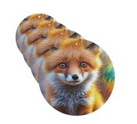 Fox Car Air Freshener Cards for Women Men 4 Pack Cute Car Accessories Long Lasting Scent Car Diffuser Hanging Auto Aromatherapy Tablets Car Fresheners Gifts