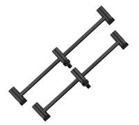 Fox International Black Label Carbon Adjustable Rod Pod Buzz Bar 3 Sections Silver 220-250 mm