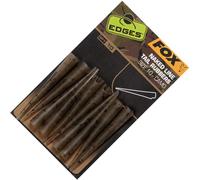 Fox Carp Fishing Terminal Tackle Edges Camo Naked Line Tail Rubbers size 10 pack of 10 stops Hooklinks tangling the Tail Rubber Ideal for Zig Rigs