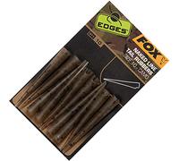 FOX Carp Fishing Terminal Tackle Edges Camo Naked Line Tail Rubbers size 10 pack of 10 stops Hooklinks tangling the Tail Rubber Ideal for Zig Rigs