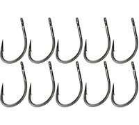 Fox Carp Hooks Curve Shank Short - 10 Carp Hooks, Size: 6