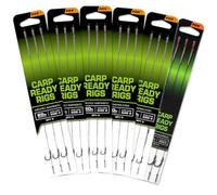 Fox Carp Wide Gape Ready Rigs (Size 8 Barbless)