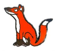 Pawprint Family | Fox Character Enamel Pin Badge | Julia Donaldson and Axel Scheffler's The Gruffalo Official Merchandise