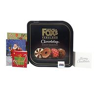 Fox Chocolatey Biscuit Selection 730g Milk, White And Dark Chocolate Coated Biscuits Chocolate Biscuit Set With Christmas Card Boxed Treatz