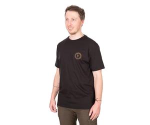 Fox Circle T-Shirt Black XL | Carp Fishing T-Shirt | Prominent Circle Print on the Back and a Smaller Circle Print on the Chest | Lightweight, Cool and Breathable | 100% Cotton | Code CFX545