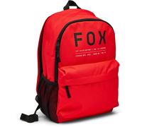Fox Racing Clean Up Backpack - Internal Laptop Sleeve, Large Main Compartment, Zippered Front Pocket, Side Water Bottle Pocket - Everyday Adventures Bag, Color: Fluorescent Red, Size: OS