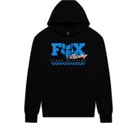 Fox Clothing Checker Womens Fleece Pullover Black