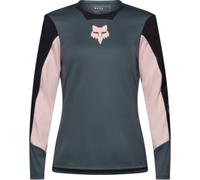 Fox Clothing Defend Creation Womens Long Sleeve Trail MTB Cycling Jersey Deep Cobalt