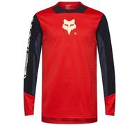 Fox Clothing Defend Elevated Long Sleeve MTB Cycling Jersey Fluorescent Red