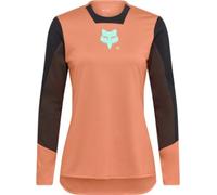 Fox Clothing Defend Elevated Womens Long Sleeve MTB Cycling Jersey Coral