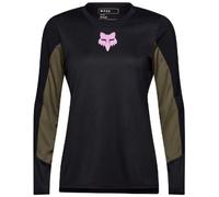 Fox Clothing Defend Park Womens Long Sleeve MTB Cycling Jersey Black