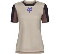Fox Clothing Defend Park Womens Short Sleeve MTB Cycling Jersey Chalk