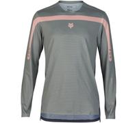 Fox Clothing Flexair Aviation Race Long Sleeve MTB Mountain Bike Jersey Grey Vintage