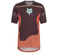 Fox Clothing Flexair Elevated Short Sleeve MTB Cycling Jersey Cocoa