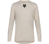Fox Clothing Flexair Long Sleeve Trail MTB Cycling Jersey Chalk