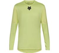 Fox Clothing Flexair Long Sleeve Trail MTB Cycling Jersey Lime