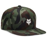 Fox Head Camo Tech Snapback Hat One Size Green Camo