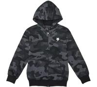Fox Clothing Fox Head Youth Camo Fleece Zip Hoodie Black Camo