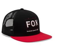 Fox Clothing Image Print Snapback Trucker Hat Black
