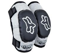 Fox Clothing PeeWee Titan Youth MTB Elbow Guards Black/Silver