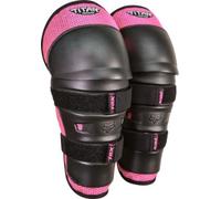 Fox Clothing PeeWee Titan Youth MTB Knee/Shin Guards Black/Pink