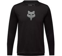 Fox Racing Youth Ranger Fox Head Long Sleeve MTB Jersey - Black / Medium