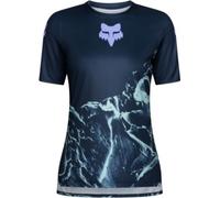 Fox Clothing Ranger Image Print Womens Short Sleeve MTB Cycling Jersey Arctic Blue