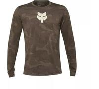 FOX Racing - Ranger Tru Dri L/S Jersey - Cycling jersey size M, brown